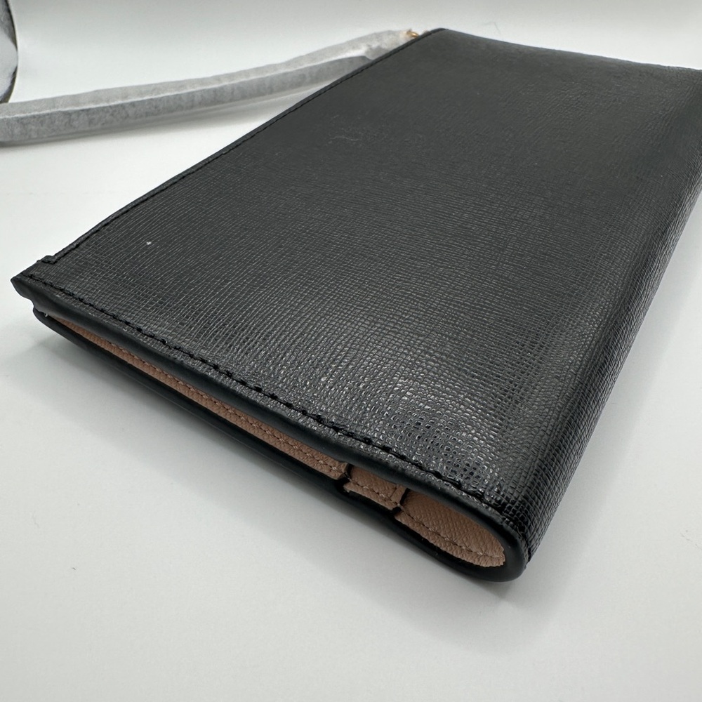 Kate Spade Black Wallet, Pink Interior with Gold Detail - Picture 4 of 7